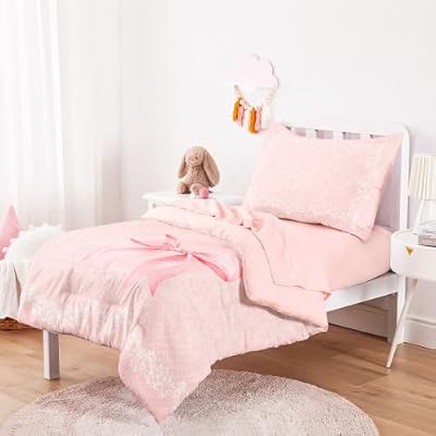 Ribbon Bow Lace Toddler Bedding Set - view 2
