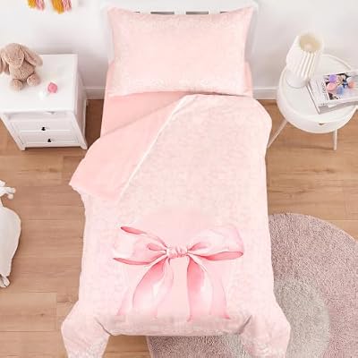 Ribbon Bow Lace Toddler Bedding Set - view 3