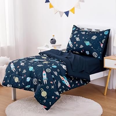 Rocket and Planet Toddler Bedding Set - view 2