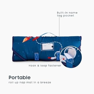 Rocket Galaxy Cot Nap Mat - view 4