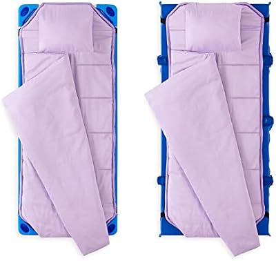 Solid Lilac Cot Nap Mat - view 3