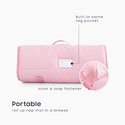 Solid Pink Toddler Nap Mat - view 3