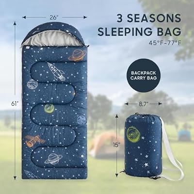 Space Rocket Kids Sleeping Bag - view 2