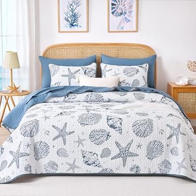Starfish Seashell Quilt Set - view 3