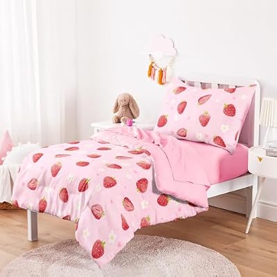 Strawberry Heart Toddler Bedding Set - view 2