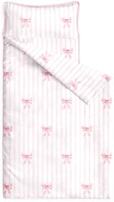 Striped Bows Toddler Nap Mat
