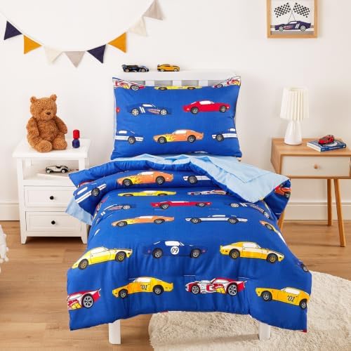 Wake In Cloud Supercar Race Toddler Bedding Set