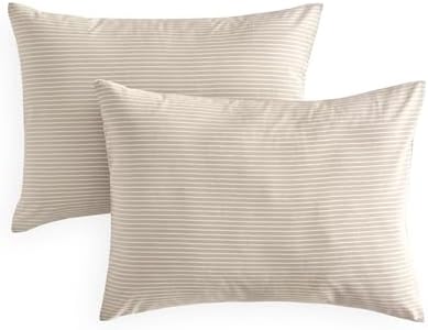 Tan Washed Cotton Pillowcases (Set of 2)