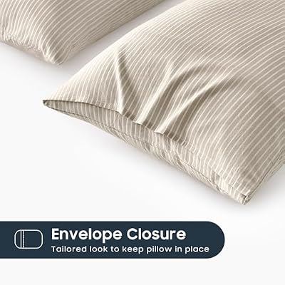 Tan Washed Cotton Pillowcases (Set of 2) - view 3