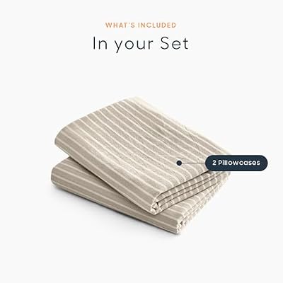 Tan Washed Cotton Pillowcases (Set of 2) - view 4