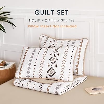 Taupe Western Aztec Quilt Set - view 3