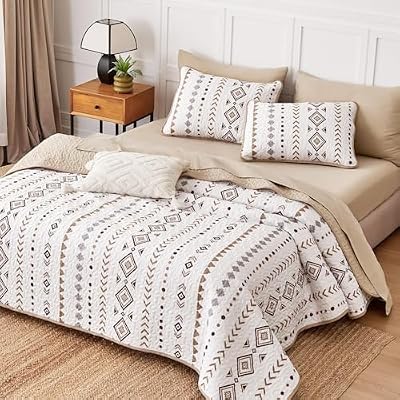 Taupe Western Aztec Quilt Set - view 4