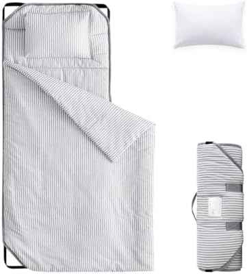 Ticking Stripe Cot Nap Mat