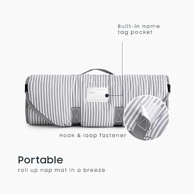 Ticking Stripe Cot Nap Mat - view 3