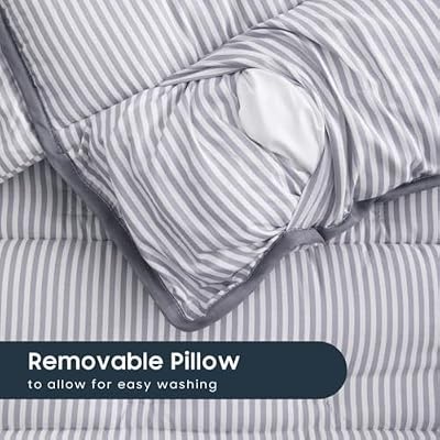 Ticking Stripe Toddler Nap Mat - view 4