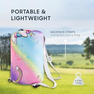 Unicorn Rainbow Hearts Sleeping Bag - view 4