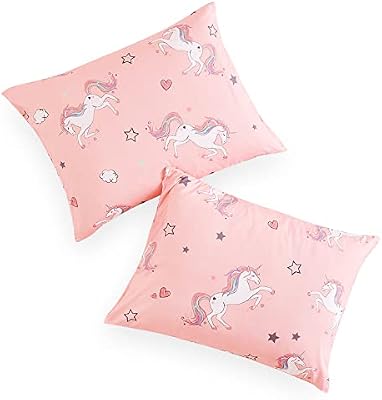 Unicorn Stars and Hearts Pillowcases - view 2