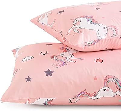 Unicorn Stars and Hearts Pillowcases - view 3