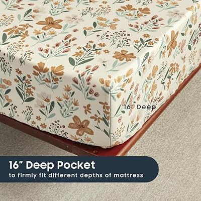 Vintage Cottagecore Flower Sheet Set - view 4