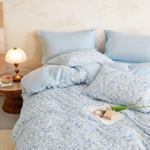 Wake In Cloud Vintage Daisy Comforter Set