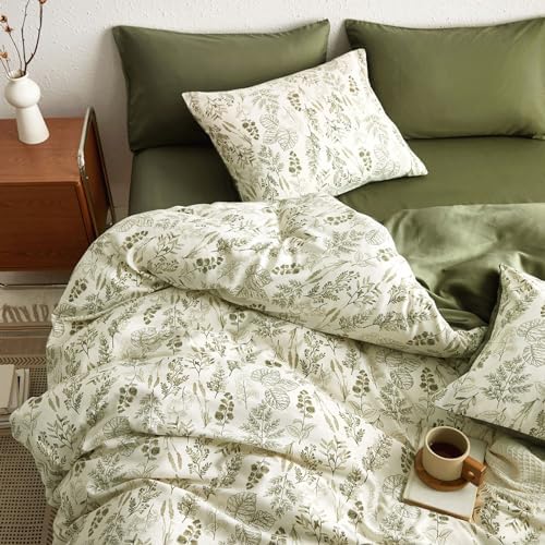Wake In Cloud Vintage Leaf and Flower Duvet Cover