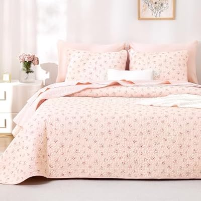 Vintage Rose Cotton Quilt Set
