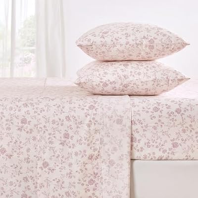 Vintage Toile Cotton Sheet Set - view 3