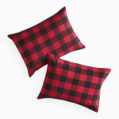Washed Cotton Buffalo Check Pillowcases - view 2