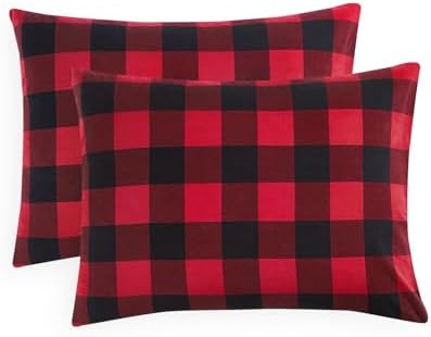 Wake In Cloud Washed Cotton Buffalo Check Pillowcases
