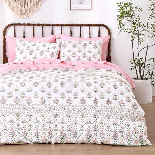 Wake In Cloud Wildflower Block Print Comforter Set