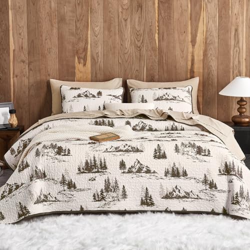 Wake In Cloud Woodland Camping Quilt Set