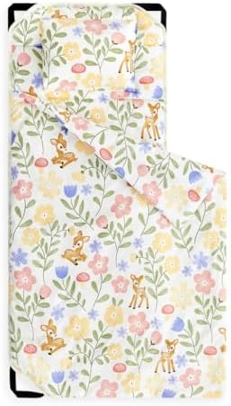 Wake In Cloud Woodland Deer Floral Cot Nap Mat
